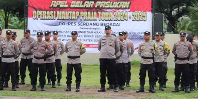 Siap-Amankan-Pilkada-Serentak,-Polres-Sergai-Gelar-Apel-Ops-Mantap-Praja-Toba-2024