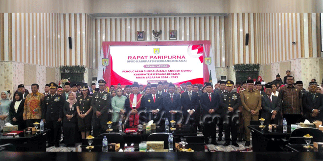 Suasana-pelantikan-45-anggota-DPRD-Sergai-periode-2024-2029-2