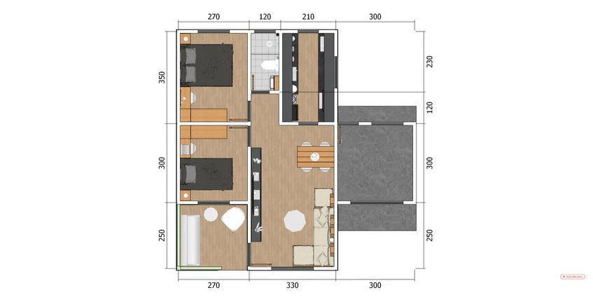 Desain Rumah Minimalis 6x9 M dengan Nuansa Pedesaan yang Nyaman